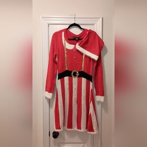 Kristin Nicole Mrs. Claus sweater Dress Size XL New With Tags